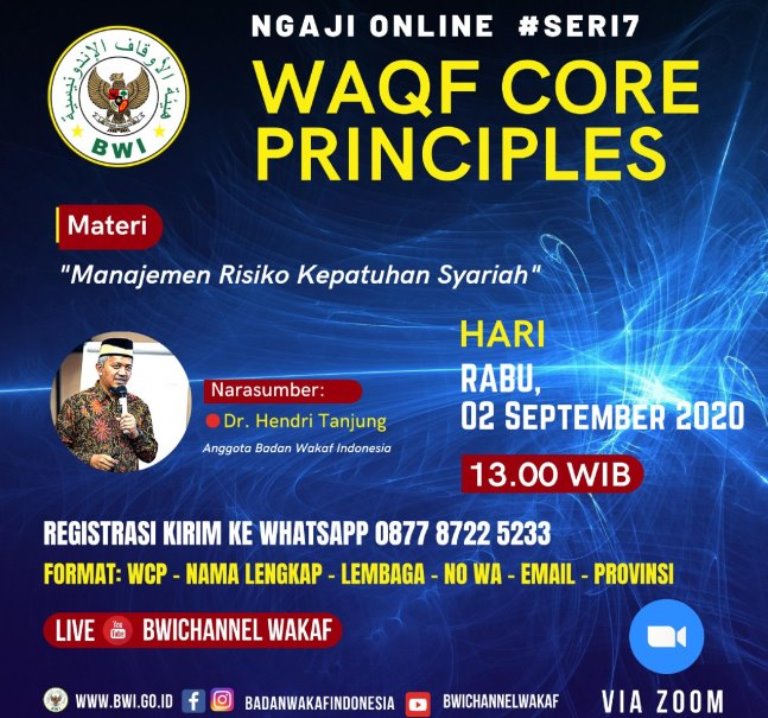 Event – Ngaji Online WCP Seri #7 : Manajemen Risiko Kepatuhan Syariah