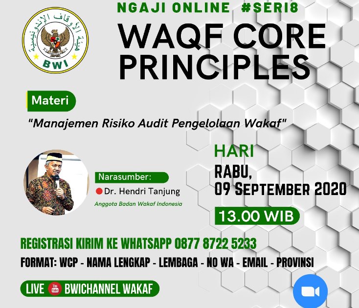 Materi WCP Seri 8 Manajemen Risiko Audit Pengelolaan Wakaf