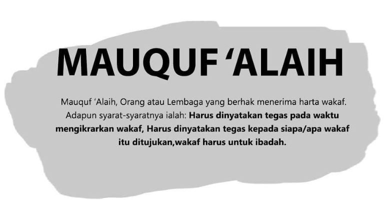 mauquf alaih