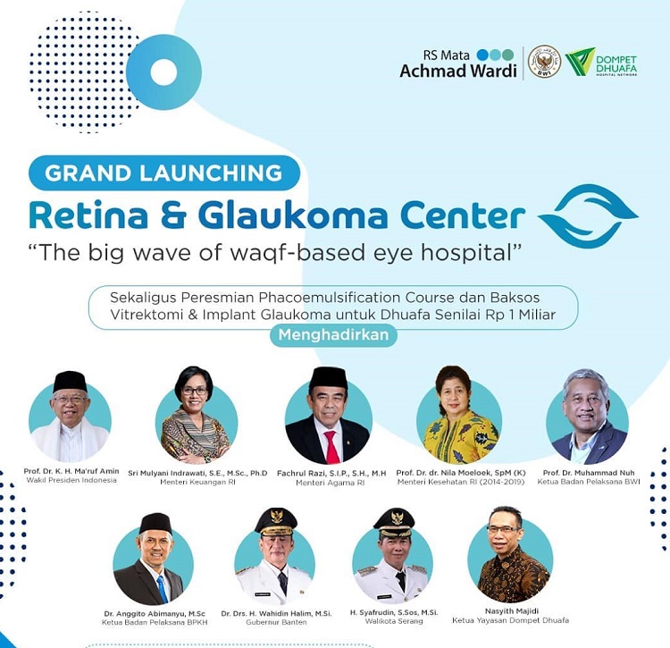 Badan Wakaf Indonesia Resmikan Retina Center Bersama Dhompet Dhuafa