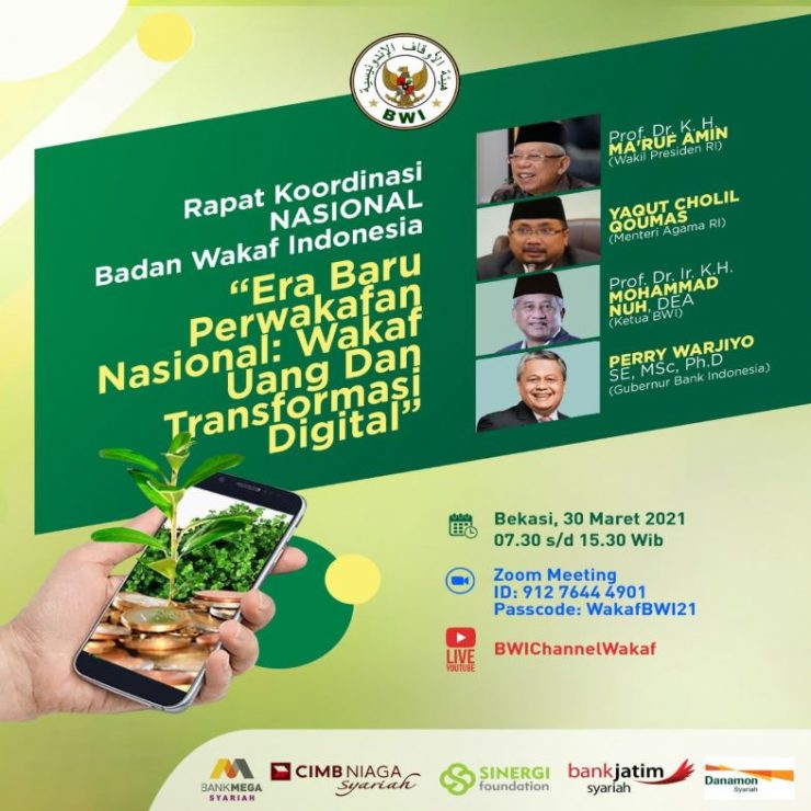 BWI Gelar Rakornas 2021 Besok - Badan Wakaf Indonesia | BWI.go.id