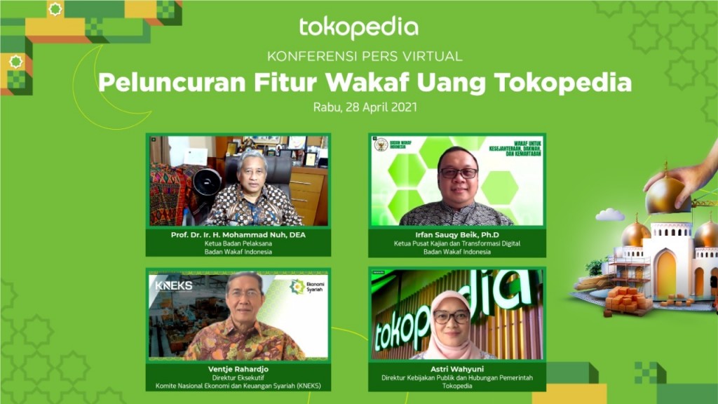 BWI Kerja Sama Dengan Tokopedia Rilis Fitur Wakaf Uang, Pengguna Bisa Berwakaf Mulai Rp 10 Ribu