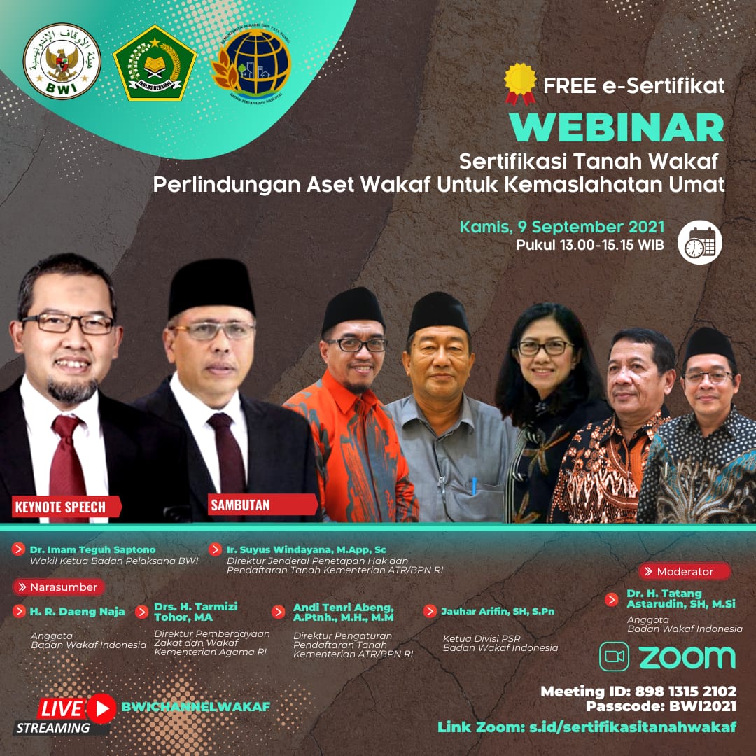 Materi Webinar Sertifikasi Tanah Wakaf: Perlindungan Aset Wakaf Untuk ...