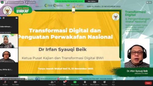 Materi Tanya Jawab Wakaf Seri 11 2022: Transformasi Digital Dan ...