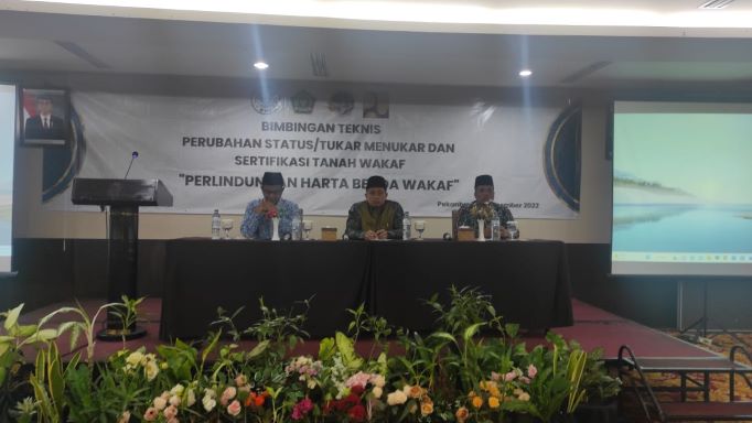 Gelar Bimtek Perubahan Status Tanah Wakaf di Riau, BWI Sampaikan Pentingya Melindungi Harta Benda Wakaf