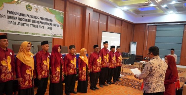 BWI Perwakilan Papua Periode 2023-2026 Dilantik - Badan Wakaf Indonesia ...